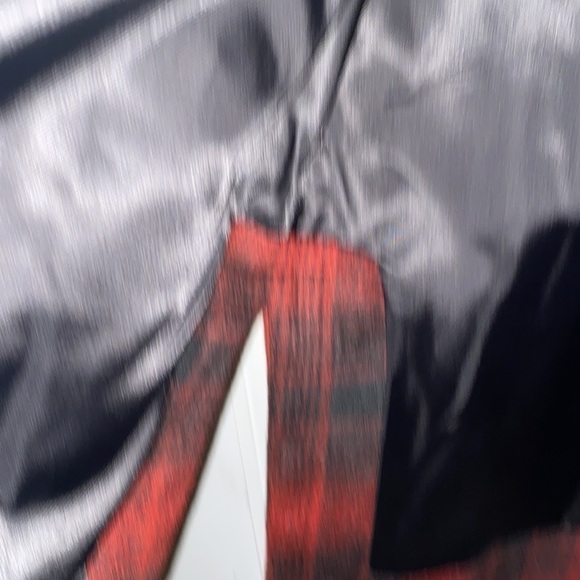 BANANA REPUBLIC FACTORY WOMAN RED PLAID LONG SHACKET COAT SIZE M .NEW WITH TAGS - Picture 10 of 11